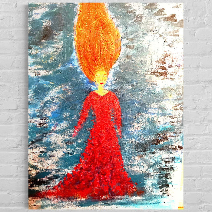Up In Flames 20”x20”