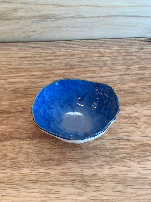 Handmade Blue Salt Bowl